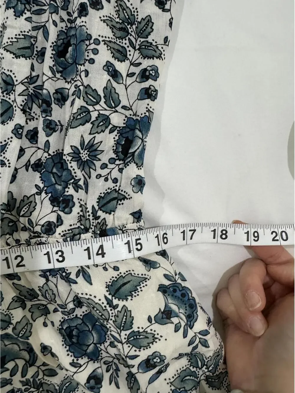 Matilda Jane Good Hart Maisie Floral Ruffle Midi Dress Large Blue White - Picture 8 of 9